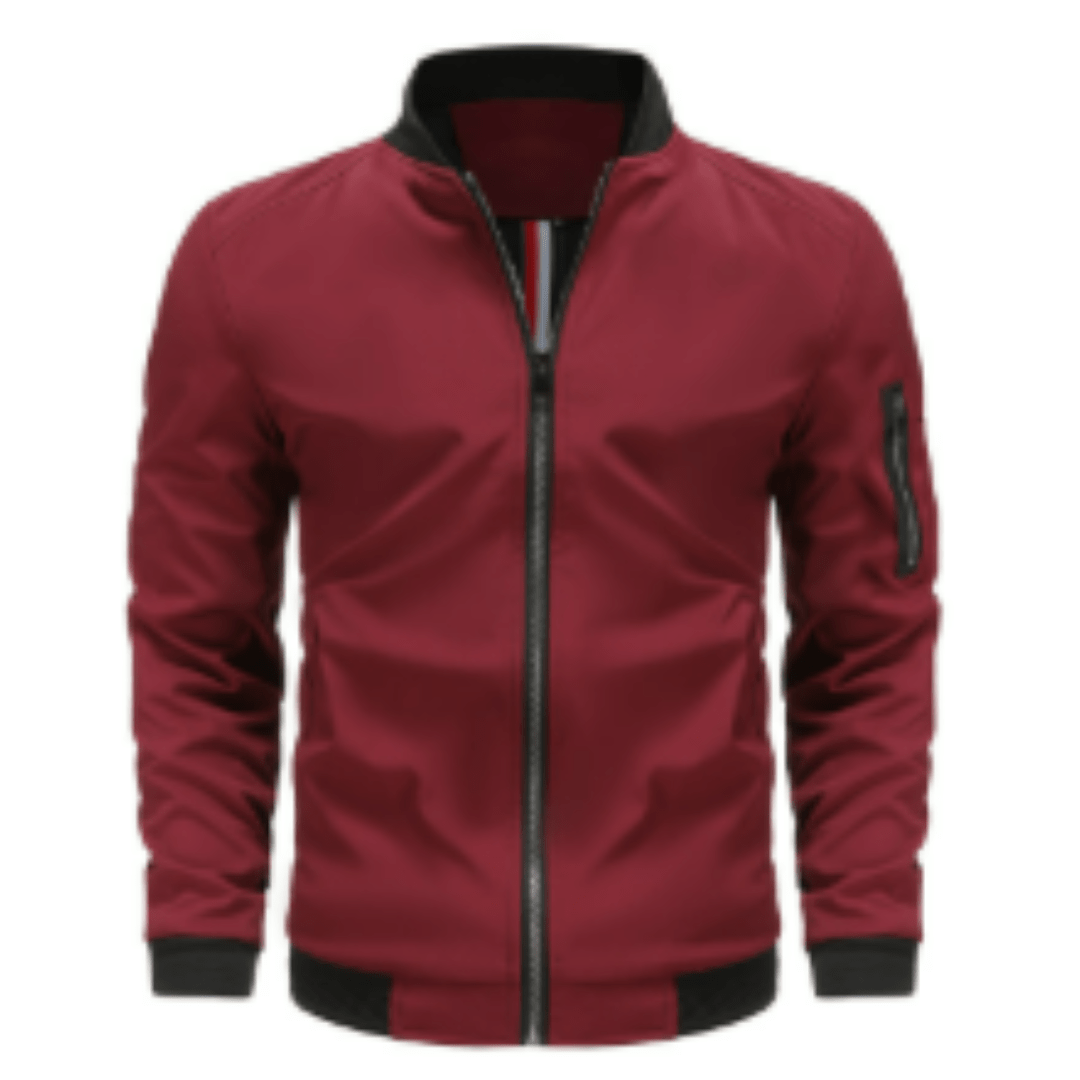 Men’s Bomber Jacket With Zip Front Design | Winter - Mason Luxor