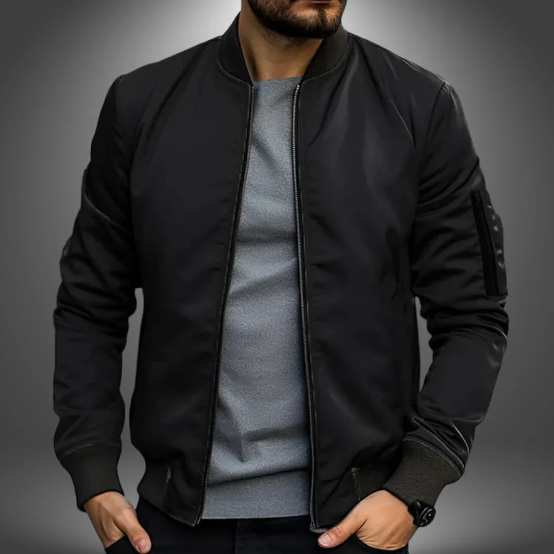 Men’s Bomber Jacket With Zip Pocket | Casual - Mason Luxor