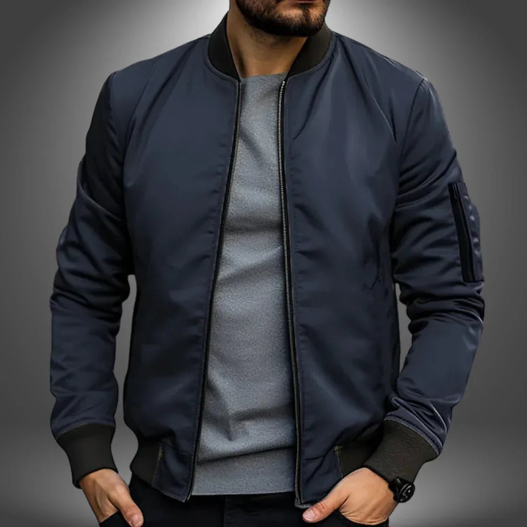 Men’s Bomber Jacket With Zip Pocket | Casual - Mason Luxor