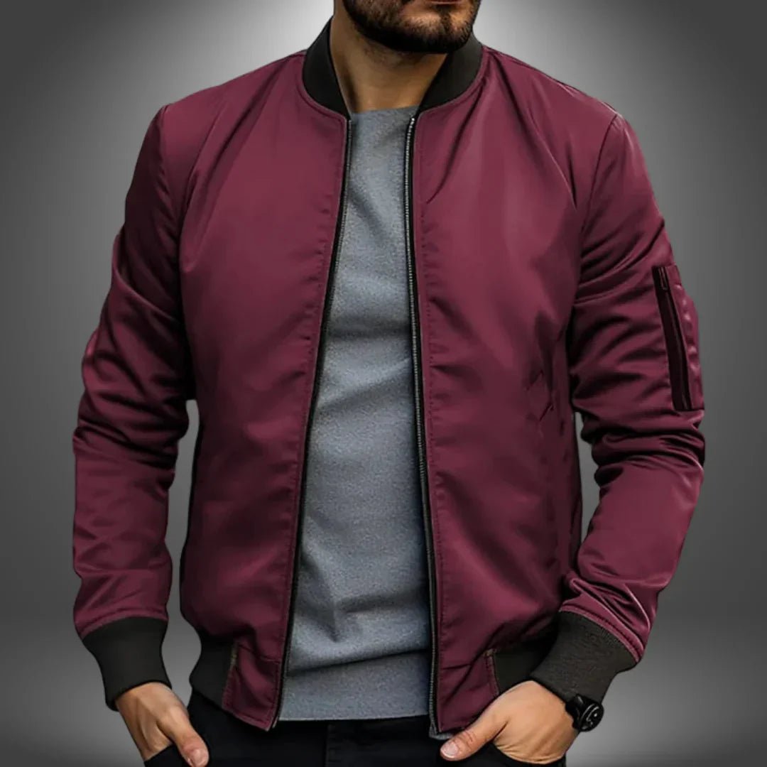 Men’s Bomber Jacket With Zip Pocket | Casual - Mason Luxor