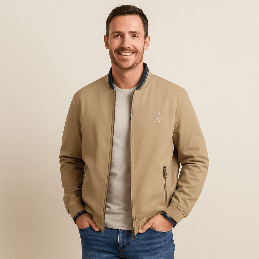 Men’s Bomber Jacket with Zip Pockets | All Season - Mason Luxor