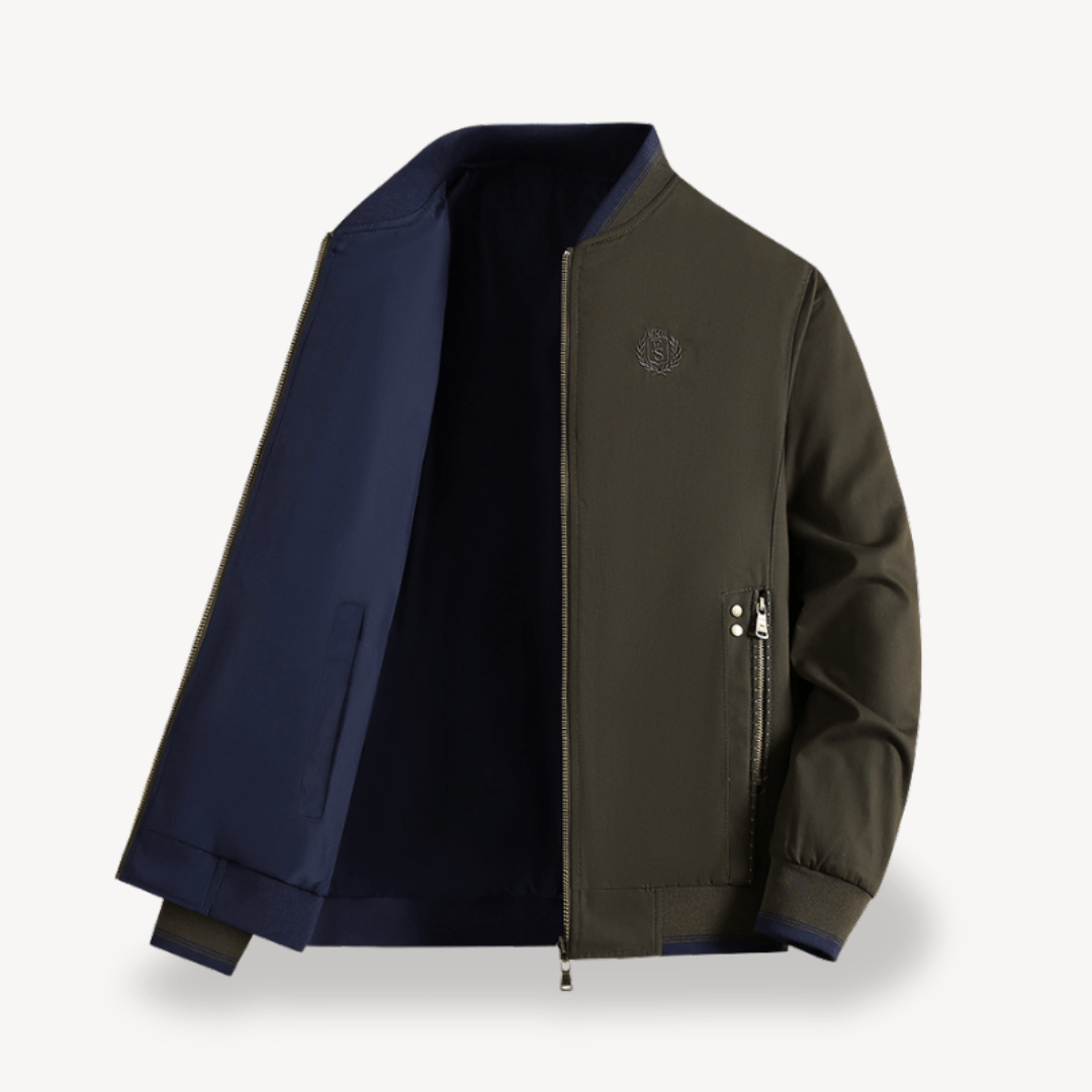 Men’s Bomber Jacket with Zip Pockets | All Season - Mason Luxor