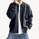 Men’s Cardigan with Button Front | Crew Neck - Mason Luxor