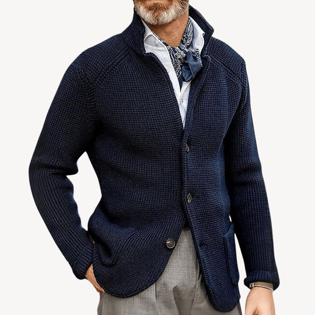 Men’s Cardigan with Button Front | Knitted - Mason Luxor