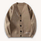 Men’s Cardigan with Pattern Detail | V - Neck - Mason Luxor