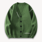 Men’s Cardigan with Pattern Detail | V - Neck - Mason Luxor