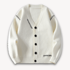Men’s Cardigan with Pattern Detail | V - Neck - Mason Luxor