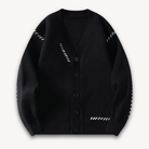 Men’s Cardigan with Pattern Detail | V - Neck - Mason Luxor