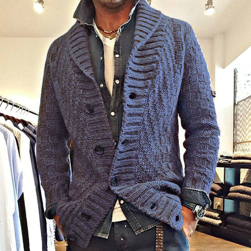Men’s Cardigan With Shawl Collar | Chunky - Mason Luxor