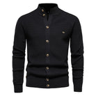 Men’s Cardigan With Stand Collar | Knit - Mason Luxor