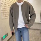 Men’s Cardigan With Zip Front | Knit - Mason Luxor
