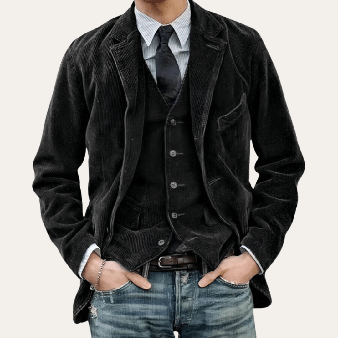 Men's Casual Blazer with Corduroy Texture | Winter - Mason Luxor