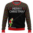 Men’s Christmas Jumper With Funny Grinch Prints | Novelty - Mason Luxor