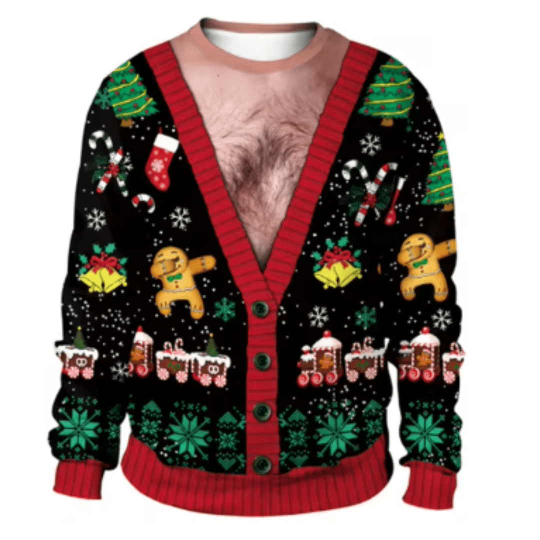 Men’s Christmas Jumper With Playful Seasonal Designs | Funny - Mason Luxor