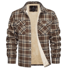 Men’s Fleece Jacket With Check Pattern | Winter - Mason Luxor
