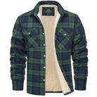 Men’s Fleece Jacket With Check Pattern | Winter - Mason Luxor