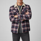 Men’s Fleece Jacket With Check Pattern | Winter - Mason Luxor
