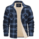 Men’s Fleece Jacket With Check Pattern | Winter - Mason Luxor