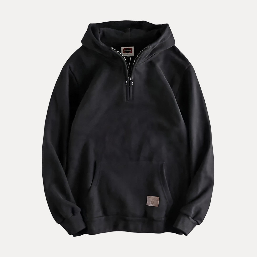 Men’s Half Zip Hoodies with Front Pocket | Casual - Mason Luxor