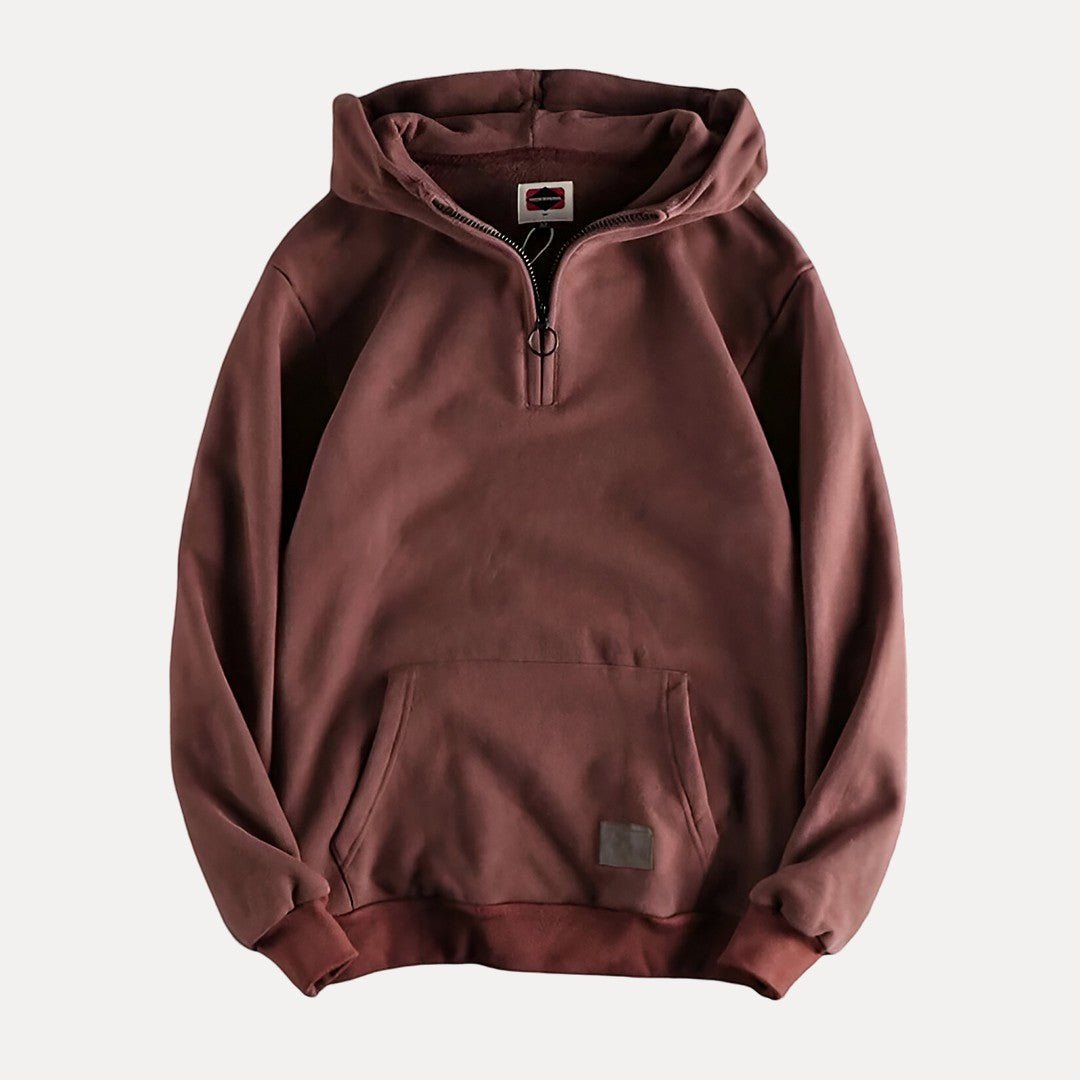 Men’s Half Zip Hoodies with Front Pocket | Casual - Mason Luxor
