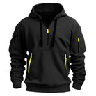 Men’s Half Zip Hoodies with Zip Pockets | Casual - Mason Luxor