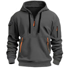 Men’s Half Zip Hoodies with Zip Pockets | Casual - Mason Luxor