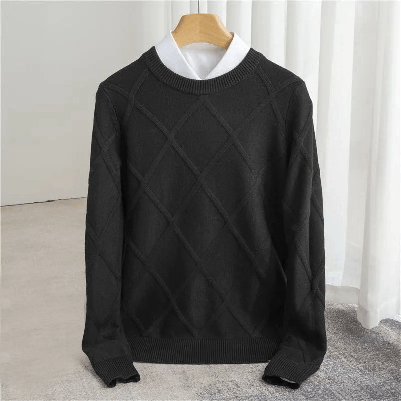 Men’s Jumpers With Diamond Pattern | Winter - Mason Luxor