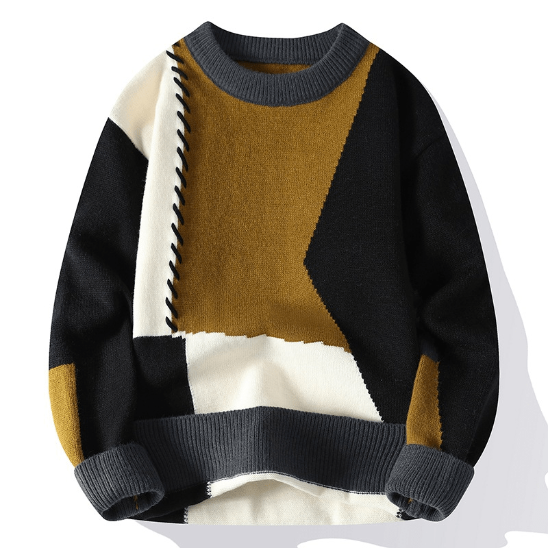 Men’s Jumpers With Geometric Design | Winter - Mason Luxor