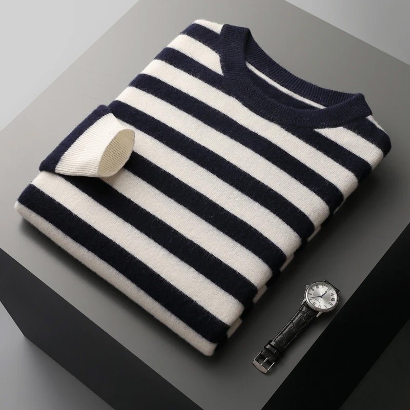 Men’s Jumpers With Stripe Design | Winter - Mason Luxor