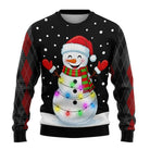 Men’s Knitted Christmas Jumper With Santa Print | Festive - Mason Luxor
