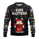 Men’s Knitted Christmas Jumper With Santa Print | Festive - Mason Luxor