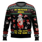Men’s Knitted Christmas Jumper With Santa Quote | Funny - Mason Luxor