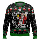Men’s Knitted Christmas Jumper With Santa Quote | Funny - Mason Luxor