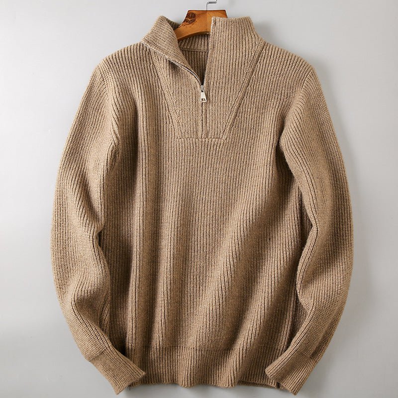 Men’s Knitted Jumpers With Half Zip | Winter - Mason Luxor