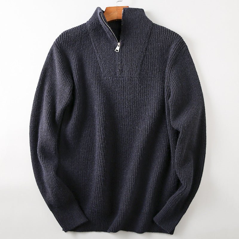 Men’s Knitted Jumpers With Half Zip | Winter - Mason Luxor