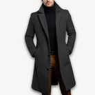 Men’s Long Overcoat with Lapel Collar | Long - Mason Luxor