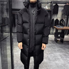 Men’s Long Puffer Jacket With Stand Collar | Winter - Mason Luxor