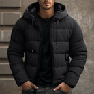 Men’s Puffer Jacket With Drawstring Hood | Winter - Mason Luxor