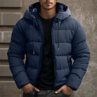 Men’s Puffer Jacket With Drawstring Hood | Winter - Mason Luxor