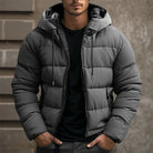Men’s Puffer Jacket With Drawstring Hood | Winter - Mason Luxor