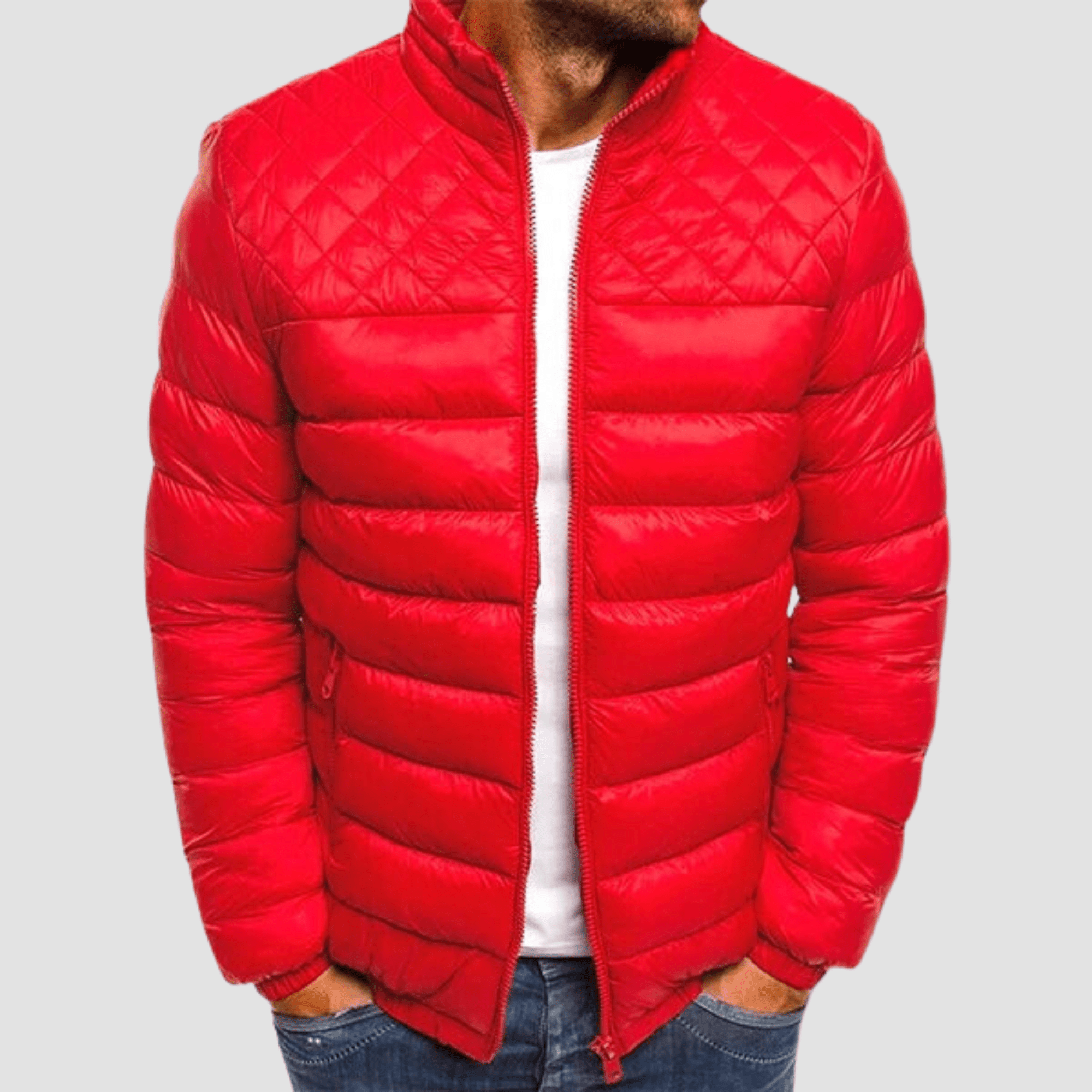 Men’s Puffer Jacket With Quilted Detail | Winter - Mason Luxor