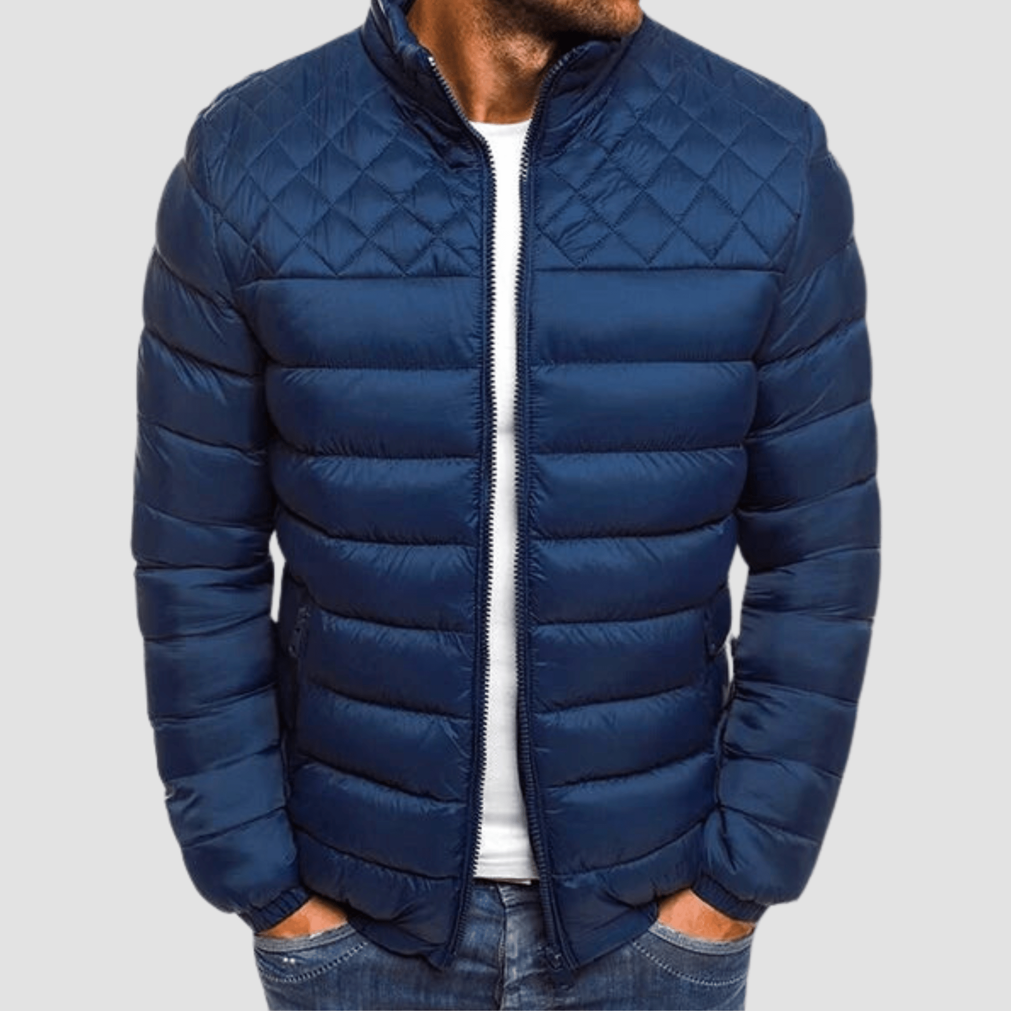 Men’s Puffer Jacket With Quilted Detail | Winter - Mason Luxor