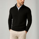 Men’s Quarter Zip Jumper With Stand Collar | Classic - Mason Luxor