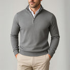 Men’s Quarter Zip Jumper With Stand Collar | Classic - Mason Luxor