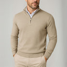 Men’s Quarter Zip Jumper With Stand Collar | Classic - Mason Luxor