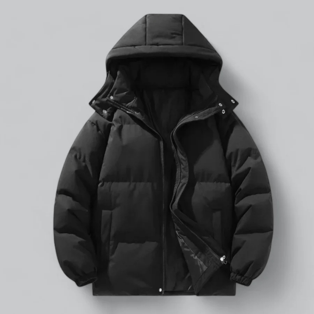 Men’s Quilted Puffer Jacket With Contrast Lining | Winter - Mason Luxor