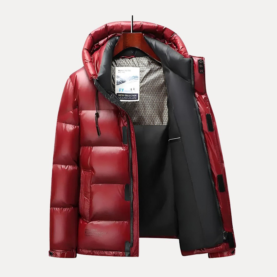 Men’s Quilted Puffer Jacket With Gloss Finish | Winter - Mason Luxor