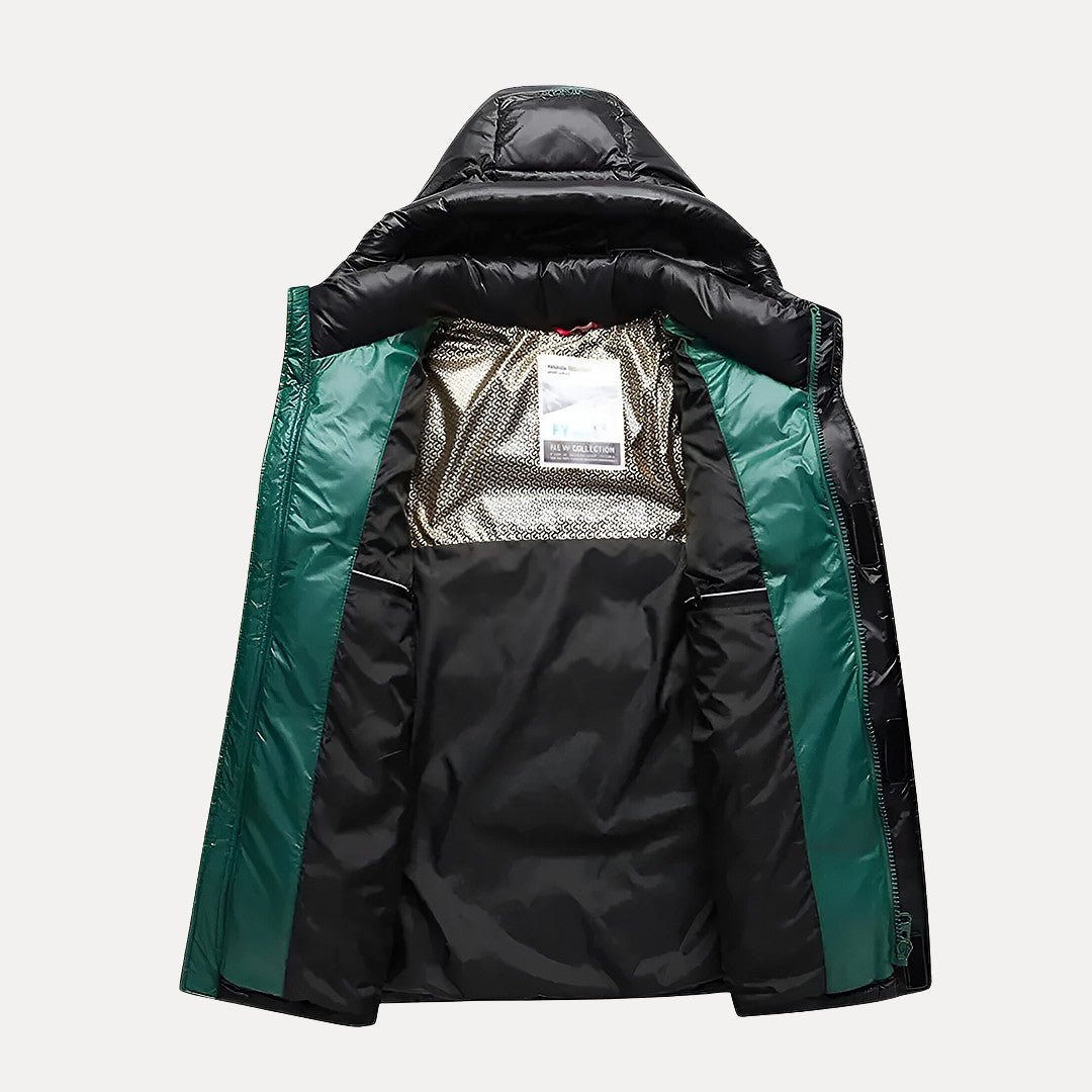 Men’s Quilted Puffer Jacket With Gloss Finish | Winter - Mason Luxor