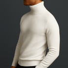 Men’s Sweater With Clean Rib Finish | Turtleneck - Mason Luxor