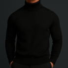 Men’s Sweater With Clean Rib Finish | Turtleneck - Mason Luxor